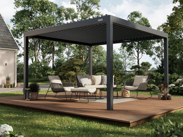 PERGOLUX Sundream S2 Pergola PERGOLUX Anthrazit 4x4m Freistehend