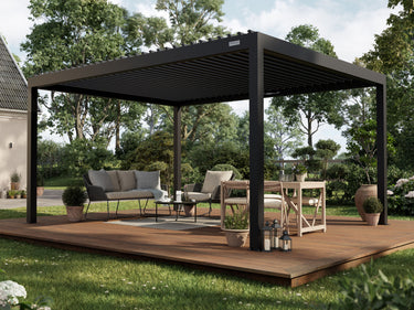 PERGOLUX Sundream S2 Pergola PERGOLUX Schwarz 4x5m Freistehend
