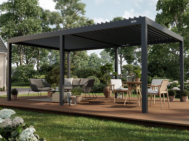 PERGOLUX Sundream S2 Pergola PERGOLUX Anthrazit 4x6m Freistehend