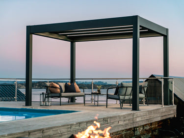 PERGOLUX Skydance S2 Anthrazit Freistehend 3x4m