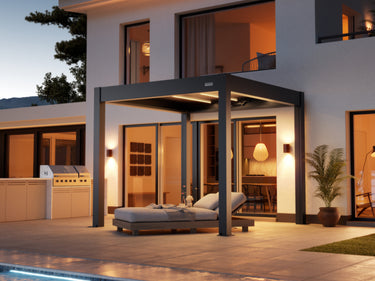 PERGOLUX Pergola Skydance S3 Anthrazit Freistehend 3x3m