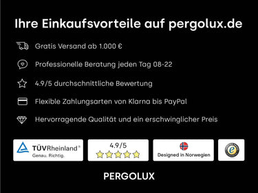 PERGOLUX Glaswände S1  PERGOLUX   