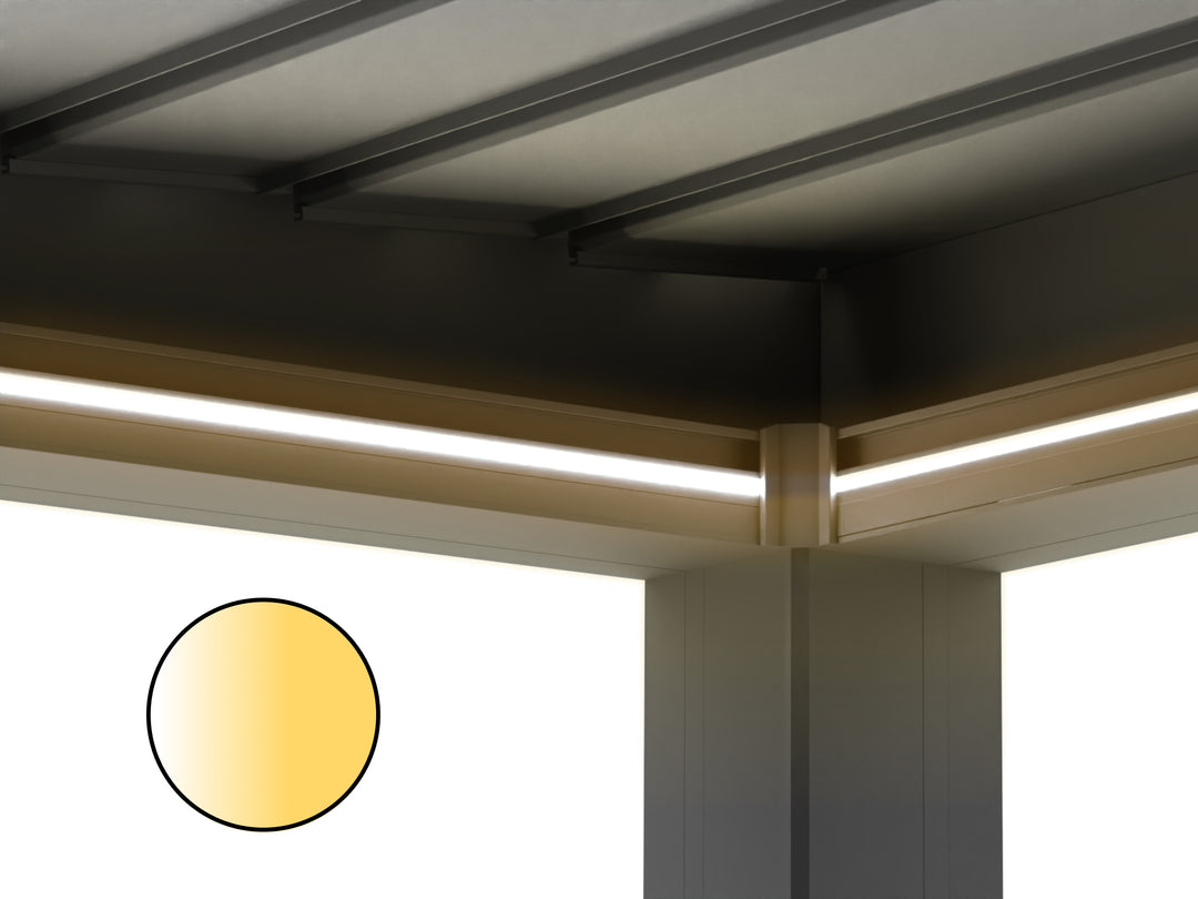 LED Stripes Maßanfertigung PERGOLUX Warmweiß