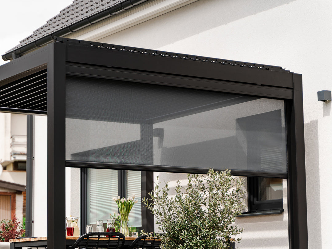 Screen Rollo S1 Pergola PERGOLUX Schwarz 3m Ja