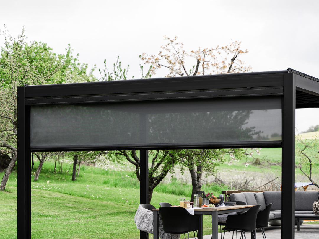 Screen Rollo S1 Pergola PERGOLUX Schwarz 4m Ja