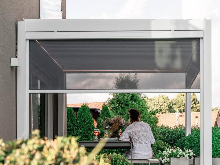 Screen Rollo S1 Pergola PERGOLUX Weiß 3m Ja