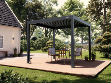 PERGOLUX Pergola S3 Anthrazit Freistehend 3x3m