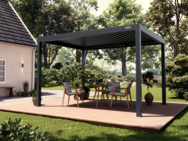 PERGOLUX Pergola S3 Anthrazit Freistehend 3x4m