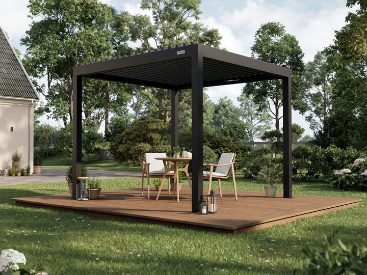 PERGOLUX Sundream S2 Pergola PERGOLUX Schwarz 3x3m Freistehend