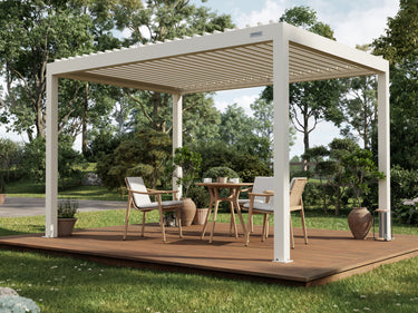 PERGOLUX Sundream S2 Pergola PERGOLUX Weiß 3x4m Freistehend