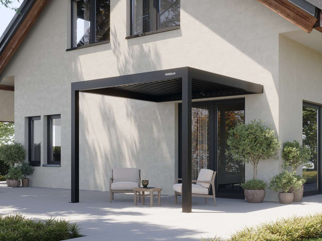 Allwetter-Pergola-Bausatz mit manuellem Dach | Serie 4