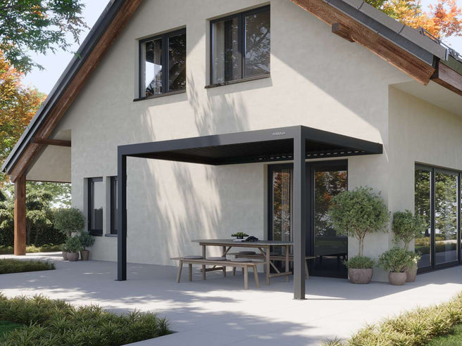 Allwetter-Pergola-Bausatz mit manuellem Dach | Serie 4