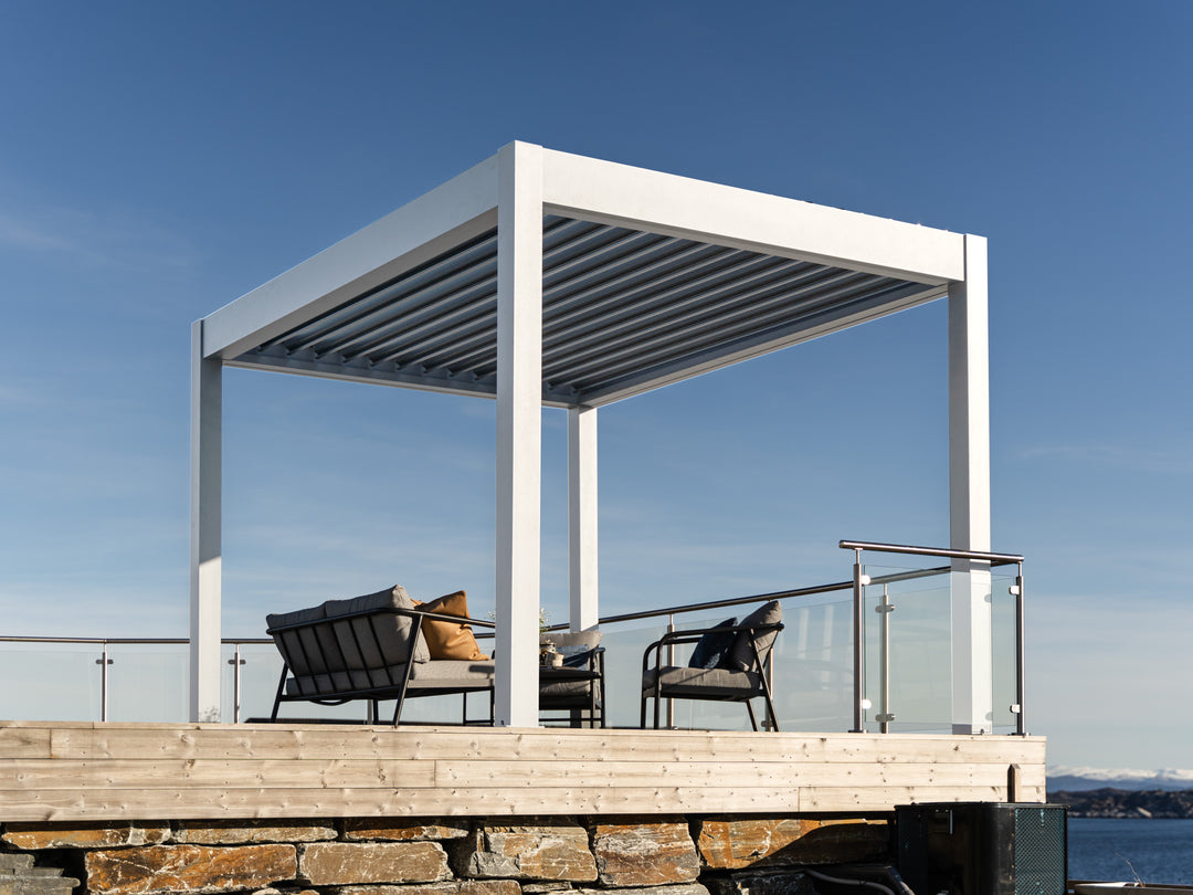 PERGOLUX Skydance S2 Pergola PERGOLUX Weiß 3x3m 