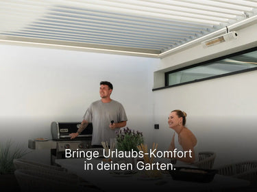 Zuhause im Urlaub dank PERGOLUX Pergola 