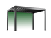 Pergolux Pergola – Auswahl der hinteren Seitenwand bei freistehendem Modell.